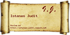 Istenes Judit névjegykártya